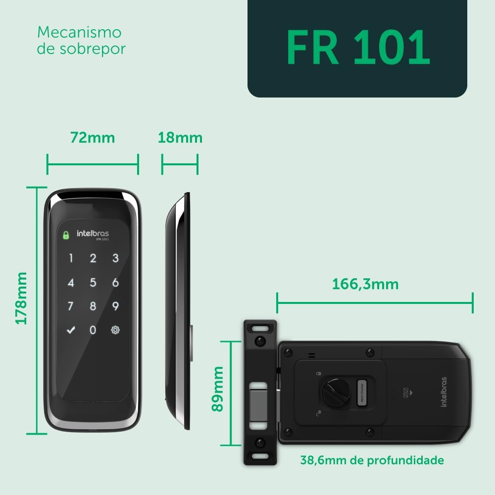 fechadura digital Intelbras FR 101