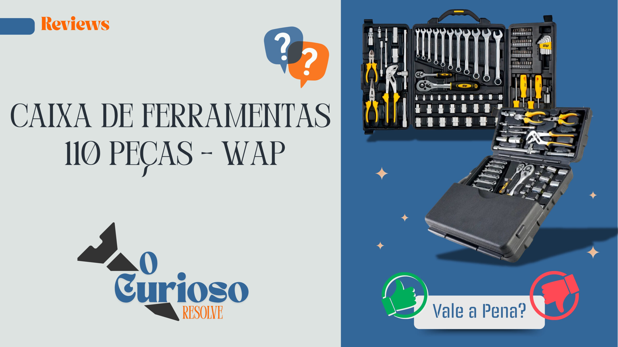 Review: Caixa de Ferramentas 110 Peças Wap