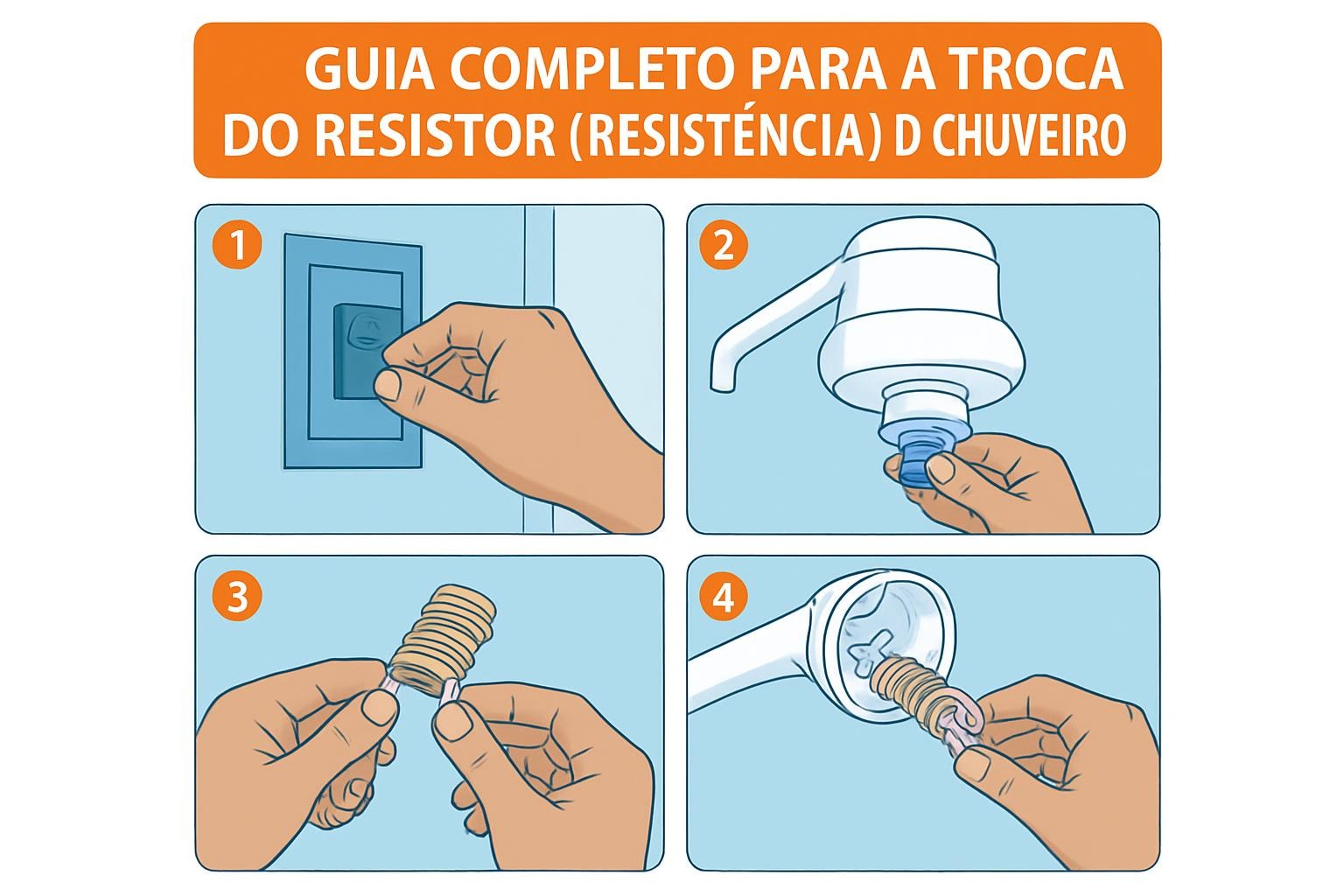 Guia Completo para a Troca do Resistor(resistência) do Chuveiro: Deixando o Banho Quente Novamente