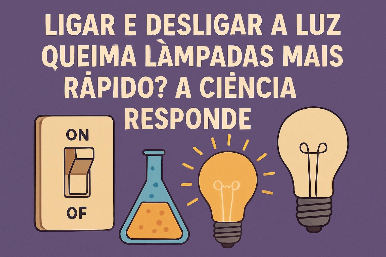 Mito Desvendado: Ligar e Desligar a Luz Queima Lâmpadas Mais Rápido? A Ciência Responde